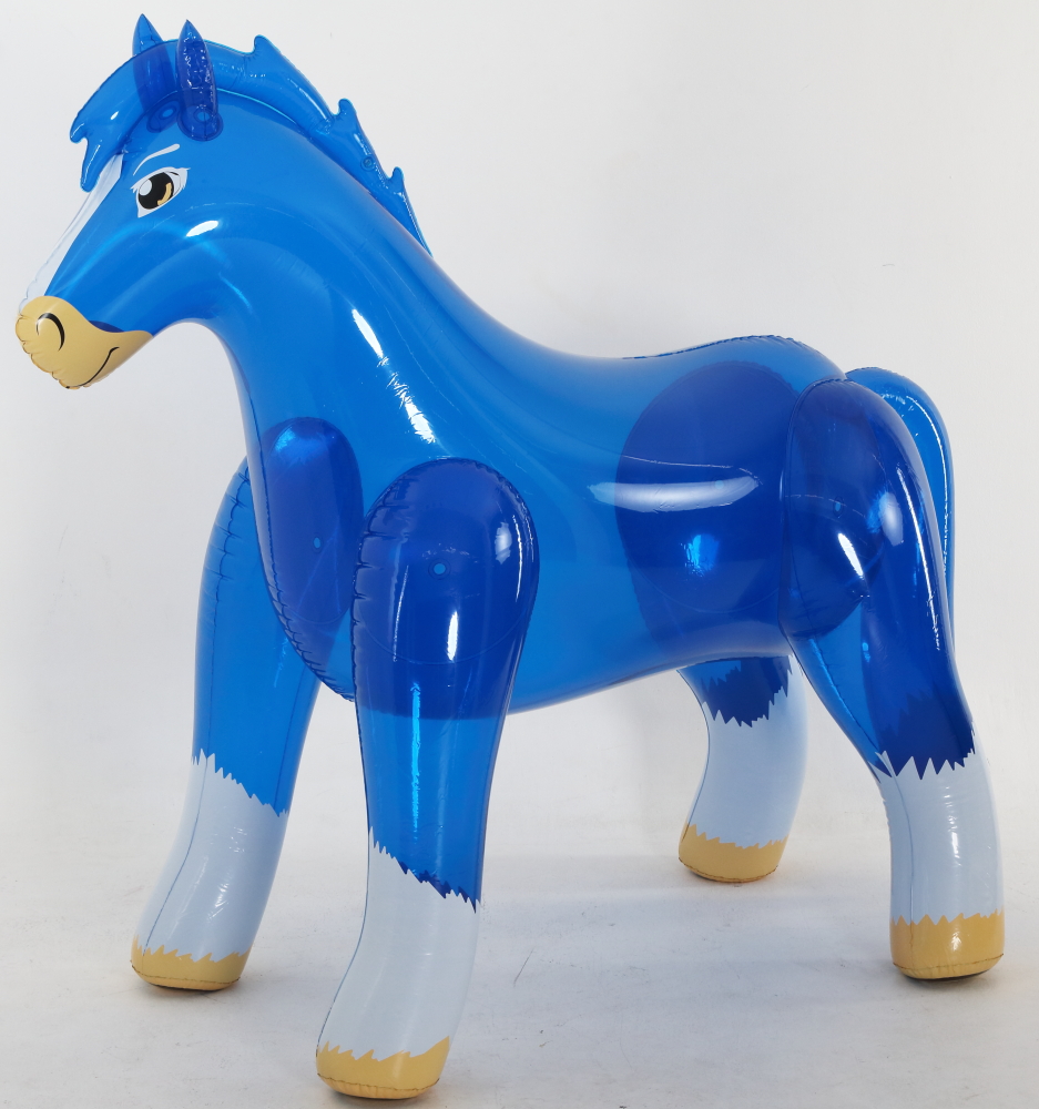 Pferd blau transparent